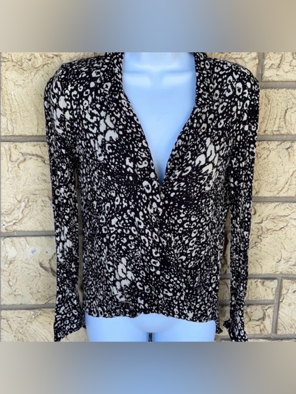 Zara TRF Collection Black & White loose Blouse